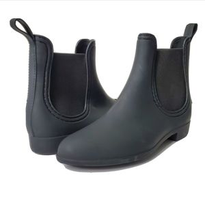 NEW Jeffrey Campbell Play Chelsea Black Rain Boots
